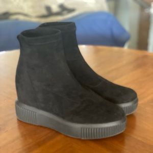 Sam Edelman suede platform ankle boots